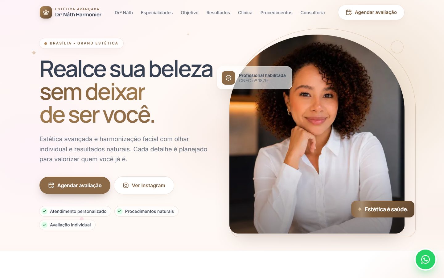 Prévia do projeto Drª Náth Harmonier